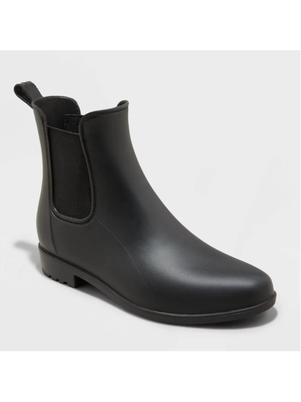 Women's Black Chelsea Waterproof Ankle Rain Boots - A New Day™ Size 6
